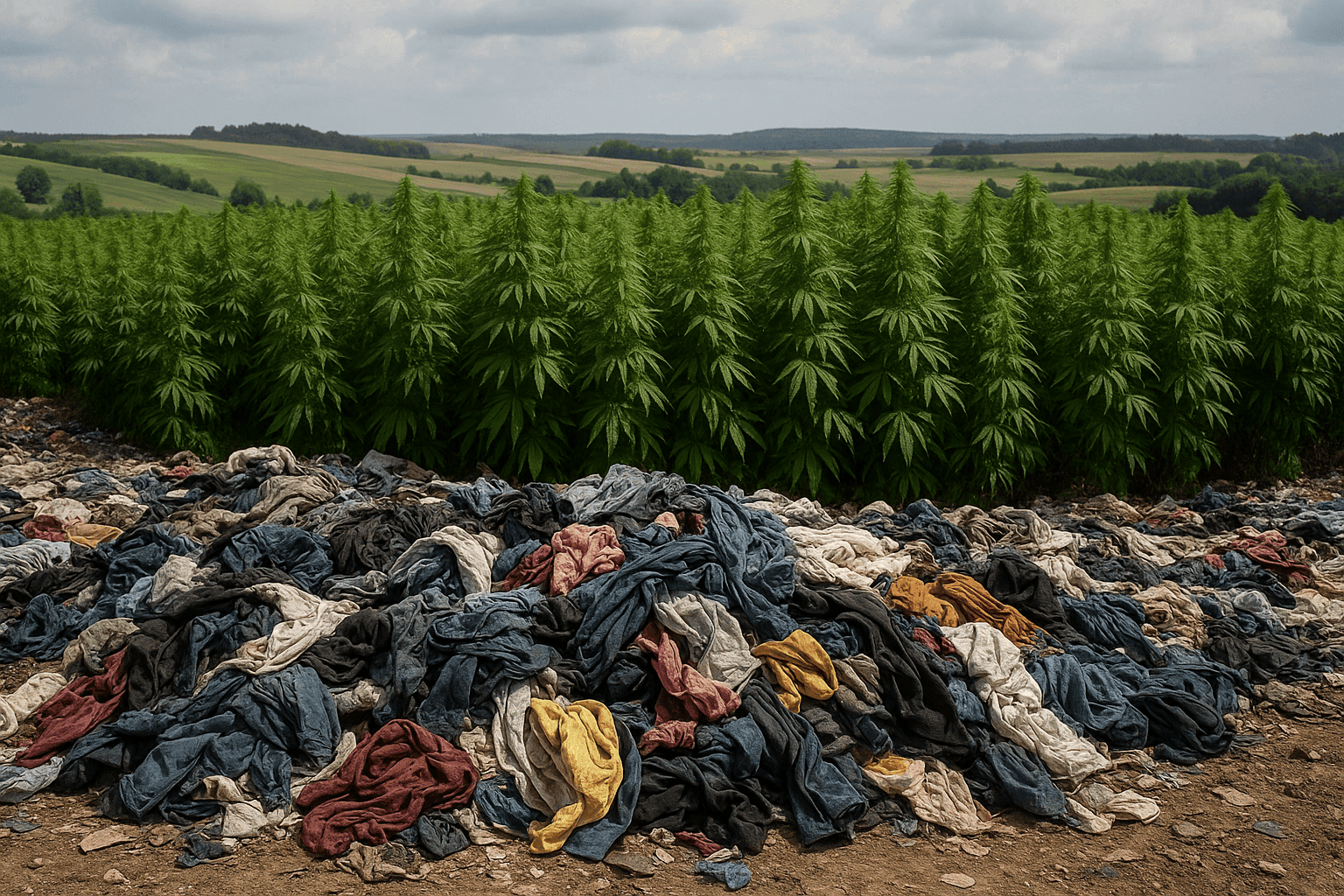 O desperdício têxtil e o cânhamo: A oportunidade sustentável que o Brasil está perdendo