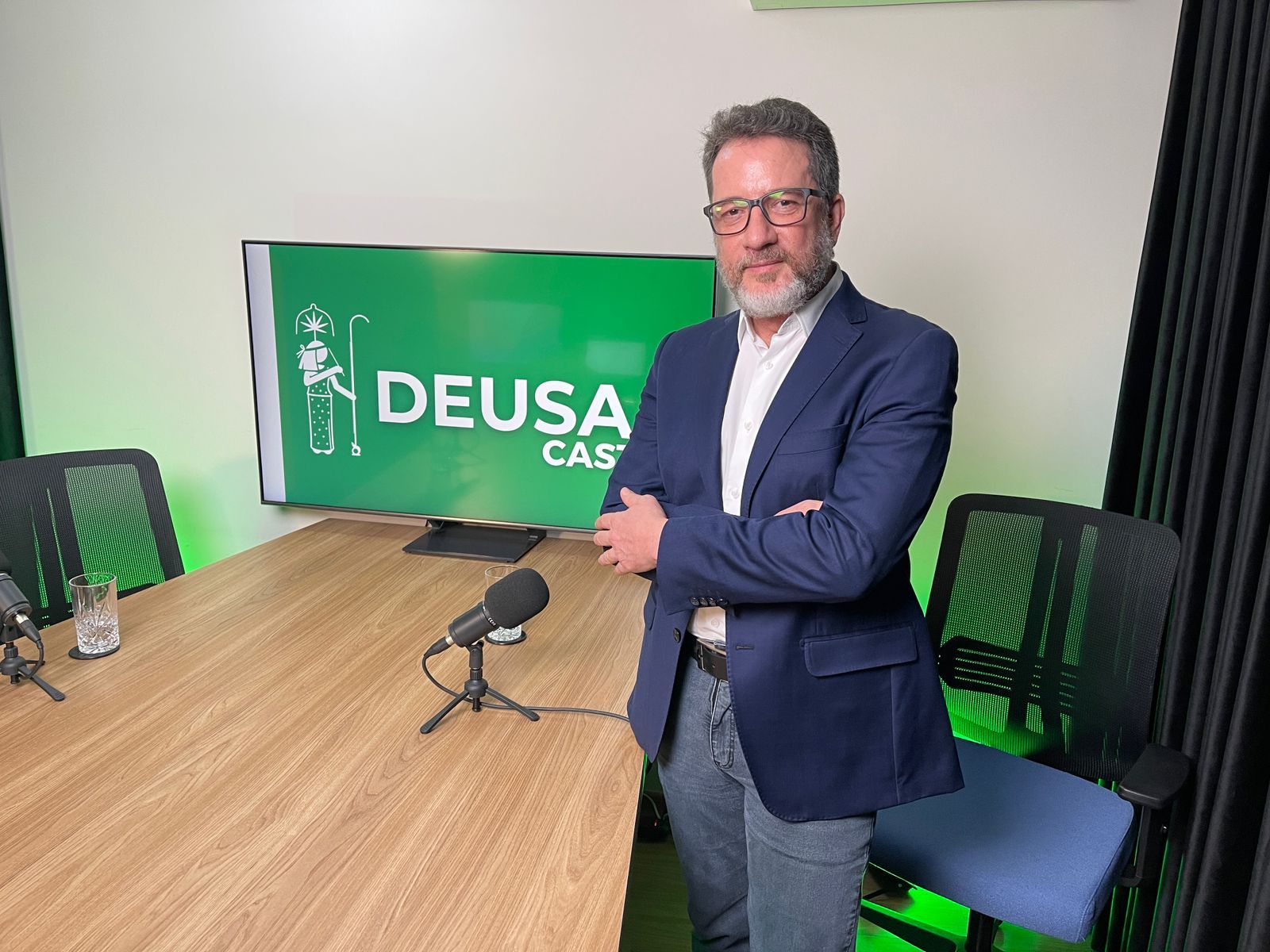 Marco Fiaschetti, diretor executivo da Anfarmag, durante participação no Deusa Cast #54