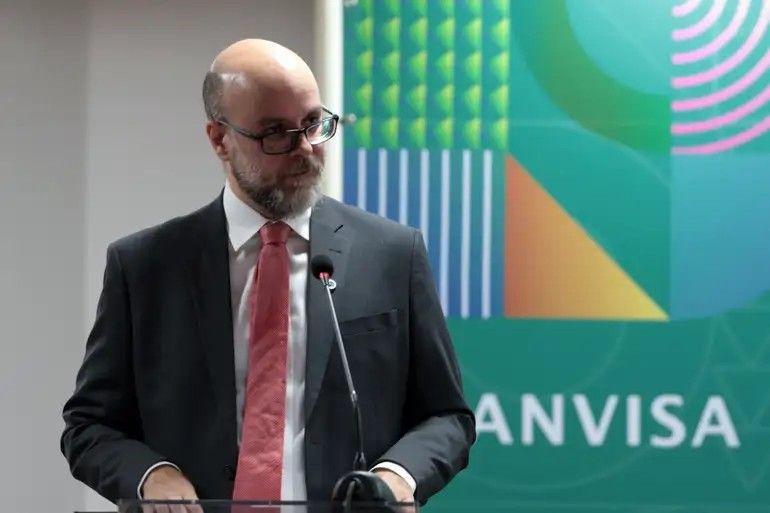 Leandro Safatle, durante cerimônia de posse como novo diretor-presidente da Agência Nacional de Vigilância Sanitária (Anvisa). Foto: Antonio Cruz/Agência Brasil