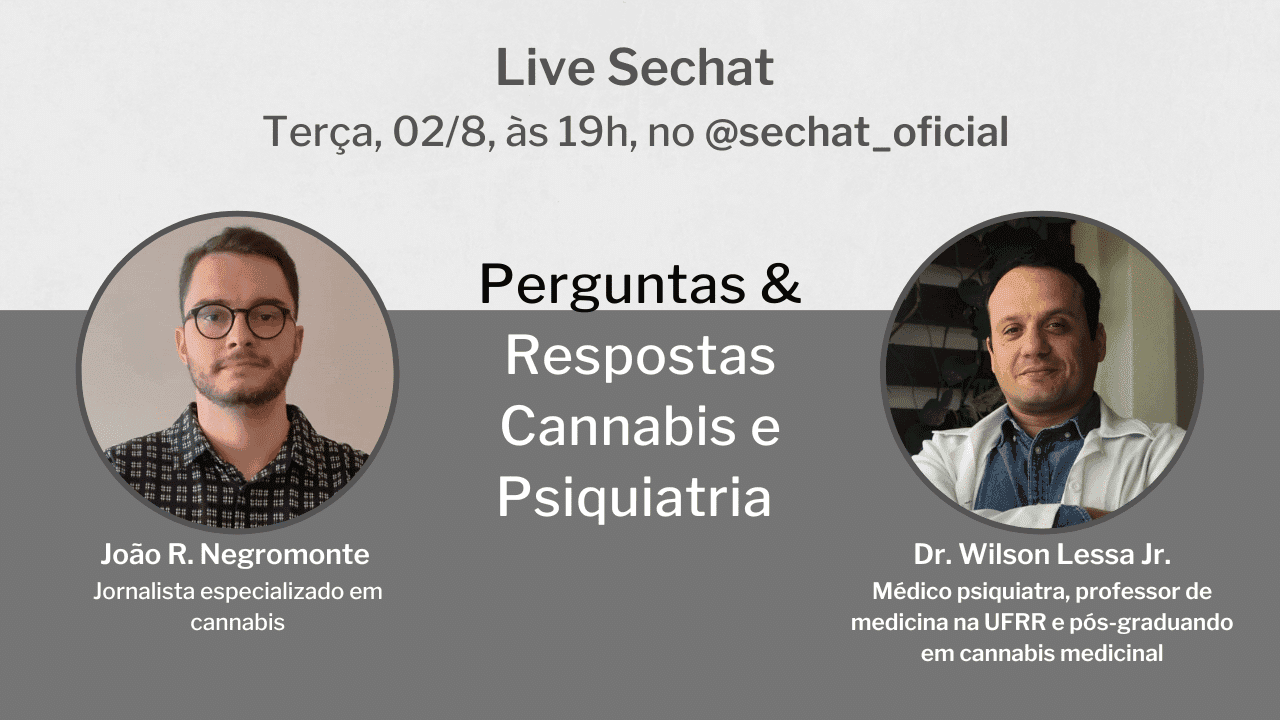 Live tira dúvidas desta terça traz o Psiquiatra Dr. Wilson Lessa Jr.