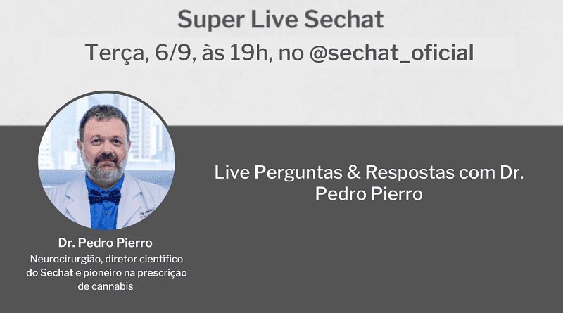Live tira dúvidas sobre o uso medicinal da cannabis com Dr. Pedro Pierro